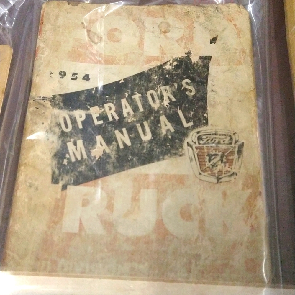 1954 Ford truck operators manual